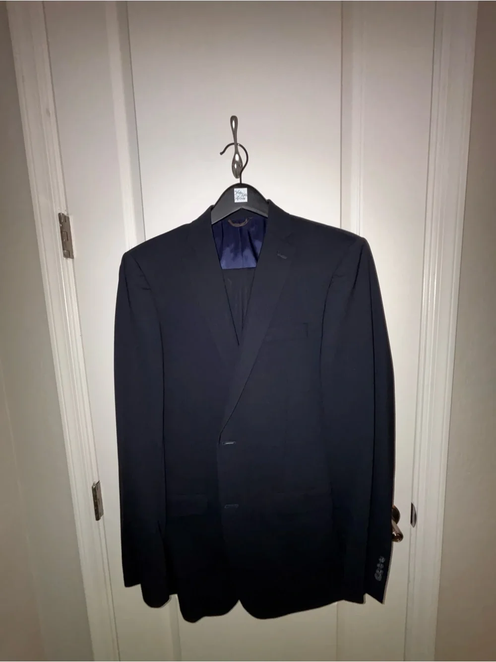 Michael Kors Men's Dark Navy Single-Breasted Suit - 44L 32x32 pants